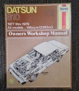 Haynes Owners Workshop Manual 1977-1978 Datsun 810 Nissan - Bild 1 von 2