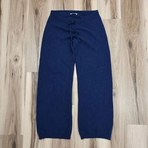 Pantalones deportivos Maison Cashmere para mujer pequeños azul marino salón con cordón - Imagen 1 de 12