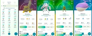 Mini PTC Wailord, Golisopod, Arcanine, Lokix, 378K Sternenstaub | Pokemon Trade Go ✨ - Bild 1 von 1