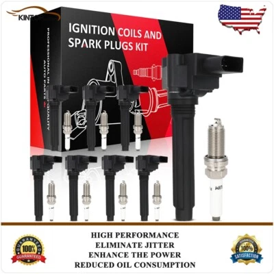 8 Ignition Coils & Spark Plugs Kit For Audi A8 Quattro 2013 2014 2015 2016 4.0L - Image 1 of 4