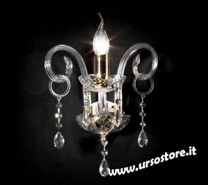 Wall Light Classic Crystal Clear Rose Gold - Picture 1 of 1