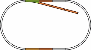 HO Scale Track - 55311 - PIKO A-Track w. Roadbed Set B - Picture 1 of 4