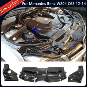 For Mercedes Benz W204 C63 2012-14 Carbon Air Cold Filter Engine System Covers - Foto 1 di 14