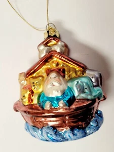 Noah's Arc Ornament Christmas Giraffe Lion Elephant Baby's 1st - Picture 1 of 9