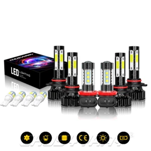 Kit combinado de faros LED altos/bajos + faros antiniebla para Hyundai Santa Fe 2019-2020 - Imagen 1 de 18