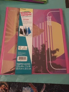 Neu Mead Trapper Keeper 1" Ringe Mappe 2021 Sunset 80er 90er Style Mappen - Bild 1 von 5