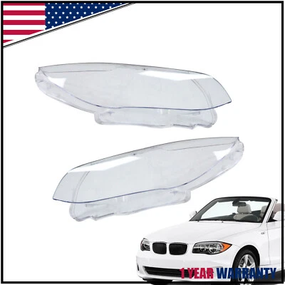 Par Para BMW E92 Coupé E93 10-2013 LCI Faro Transparente Lente Cubierta Carcasa Foto 1 de 4