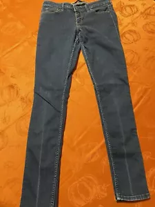 Pantalones de mezclilla para mujer Hollister Jr’s azul estilo rasgado súper ajustados 5R 27x31 - Imagen 1 de 5