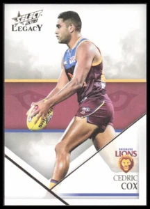 AFL 2018 Select Legacy Brisbane Lions Cedric Cox 23 Football Sport CB-1-1-D-4 - Bild 1 von 8