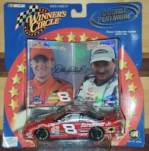Winners Circle - Dale Earnhardt & Jr. - Double Platinum Collector Car + Card - Picture 1 of 2