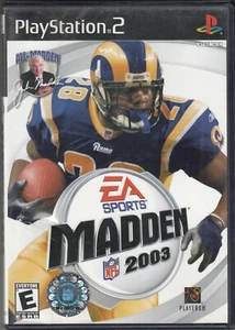 MADDEN 2003 (2002) Playstation 2 PS2 Complete w/ Manual EA Sports Marshall Faulk - Picture 1 of 3