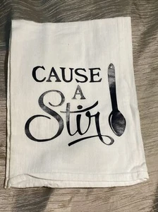 Cause A Stir- Funny  Kitchen Tea Towel - Picture 1 of 4