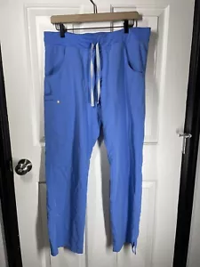 Figs Blue Scrub Pants Sz L - Picture 1 of 10