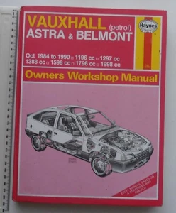 Haynes Owners Workshop Manual - Vauxhall Astra/Belmont (1984-90) - Picture 1 of 4