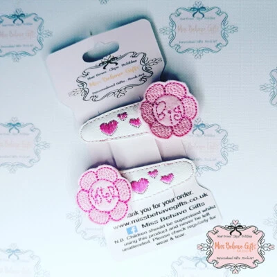 Big Middle or Little New Sister Matching Hair Clips