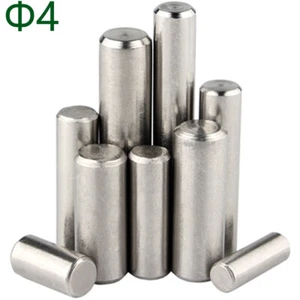 OD 4mm M4 304 A2 Stainless Steel Solid Dowel Pins Cylindrical Pins Position Pins - Picture 1 of 12