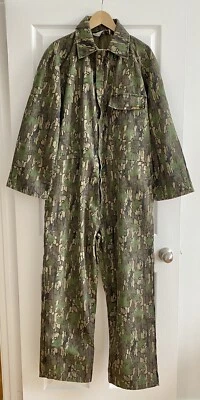 VTG Camo Coveralls TREBARK Turkey Camouflage Hunting Golden Retriever L/XL - Image 1 of 4