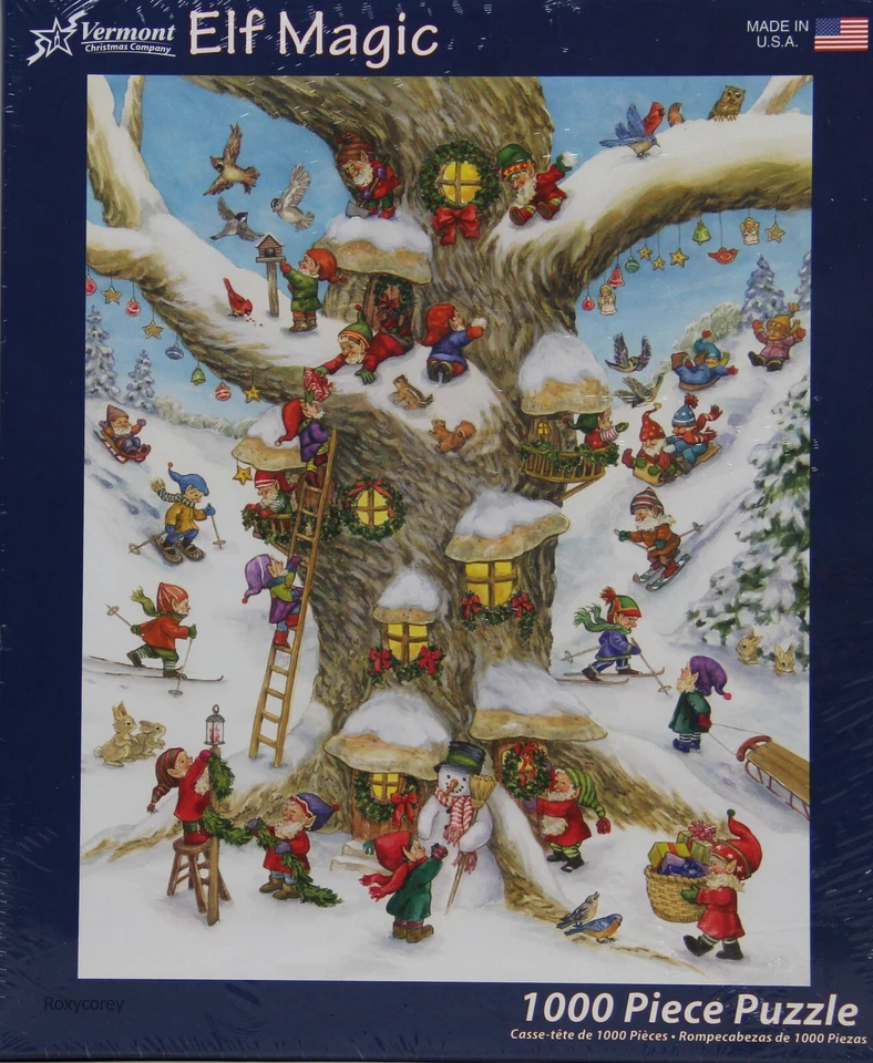 Elf Magic 1000pc Jigsaw Puzzle by Vermont Christmas Company