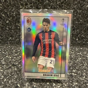 2020-21 Topps Merlin Chrome Brahim Diaz REFRACTOR RC #97 REAL MADRID - Picture 1 of 2