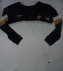 NEU NFL New Orleans Saints T-Shirt L/S Langarm Damen Ladies L Large Long Neu mit Etikett - Bild 1 von 2