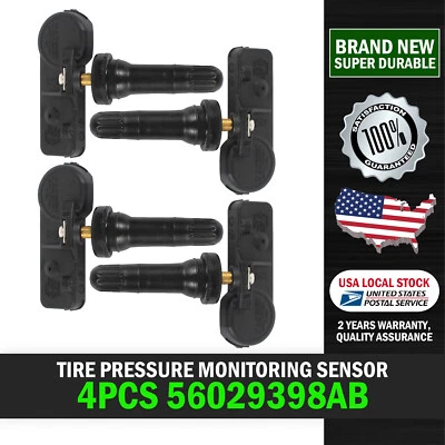 4PCS TPMS Tire Air Pressure Sensors 68241067AB 56029398AB For 2011-2013 Ram 1500 Foto 1 de 4