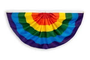 Bestickte Regenbogenjagdflagge 2x4 Fuß bestickte Stolzjagdflagge - Bild 1 von 4