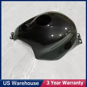 Black Carbon Fiber Painted Fuel Gas Tank Cover For 2001-2007 Honda CBR600F4i New - Picture 1 of 11