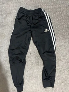 Adidas Youth Kids Pants Black Small Activewear Track Sweat Pant Athletic - Picture 1 of 5