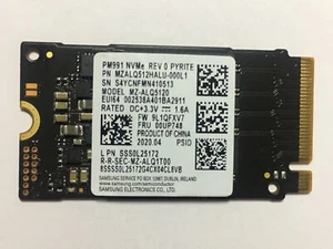 Samsung MZ-ALQ5120 512GB M.2 2242 NVME PCIE 3.0 SSD For Lenovo SSS0Z86693 Laptop - Picture 1 of 5