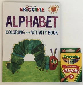Eric Carle The Very Hungry Caterpillar Alphabet Coloring & Activity Book Crayons - Picture 1 of 8