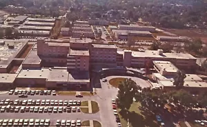 Memorial Hospital Campus Savannah Georgia Aerial View 1969 Postcard - Picture 1 of 2