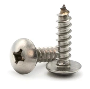 #10 Sheet Metal Screws - 18-8 Stainless Steel Phillips Truss Head - Select Size - Picture 1 of 3