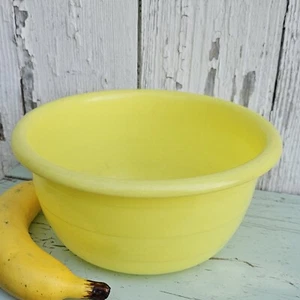 Vintage Leuchtfeuer Kunststoff USA und Kanada 2 Quart gelb Rührschüssel - Bild 1 von 15