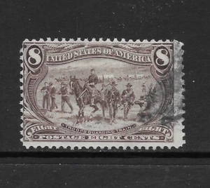 STATI UNITI SCOTT 289 USATO BENE - 1898 8c VIOLA MARRONE EDIZIONE TRANS-MISSISSIPPI - Foto 1 di 2