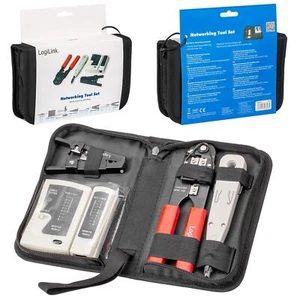 Netzwerk Werkzeug Set RJ45 Tool Crimp Zange Abisolier LSA Kabeltester 4-teilig - Afbeelding 1 van 11