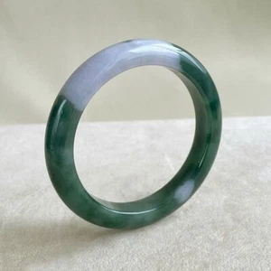 【KATHY JADE】Bracciale in giada giadeite mezzo verde e viola《55 mm》《grado A》 - Foto 1 di 1