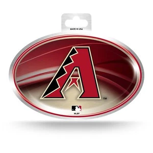 Rico MLB Diamondbacks Metallic Oval Sticker - Picture 1 of 1