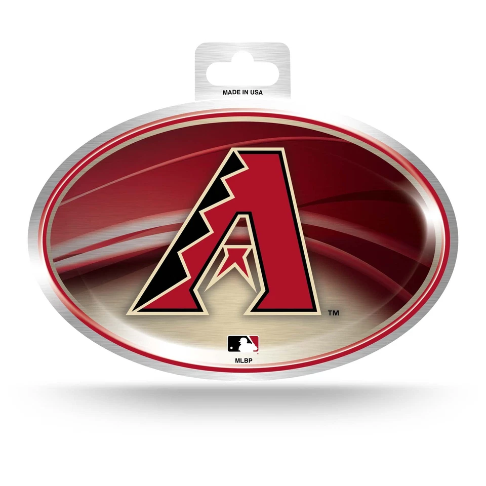 Rico MLB Diamondbacks Metallic Oval Sticker - Image 1 of 1
