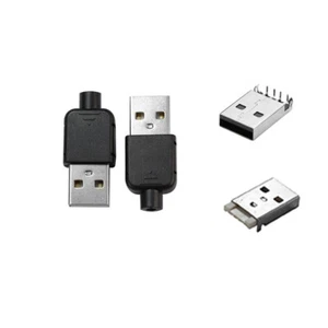 Steckdose Daten Kunststoff Anschluss Adapter Baugruppe USB Lötzinn - Bild 1 von 6