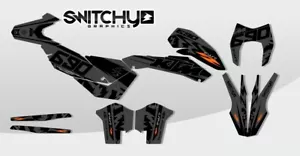 KIT ADESIVI GRAFICHE PHANTOM BLACK per ktm 690 ENDURO 2008 2009 2010 2011 DECALS - Picture 1 of 1