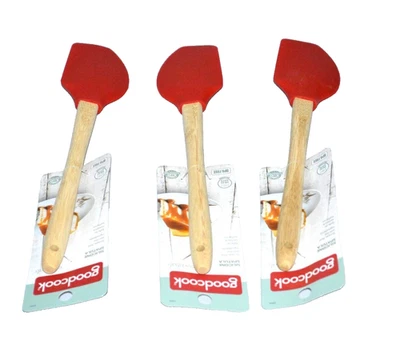 Good Cook Essentials Set of 3 Silicone Spatulas Wood Handle - Image 1 of 2