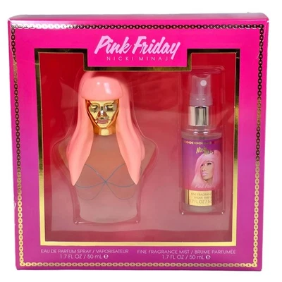Nicki Minaj 粉色星期五套装淡香精 1.7 液量 盎司 & Fine 香氛喷雾 — 第 1/3 张图片