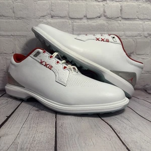 Nike Air Jordan ADG 5 Golf Spikeless Shoes White Red FQ7874-101 Men’s Size 12 - Picture 1 of 11