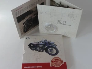 TSCHECHIEN 2025 SILBER MÜNZE COIN PP PROOF - LEGENDEN AUF RÄDERN - PRAGA BD 500 - Picture 1 of 5