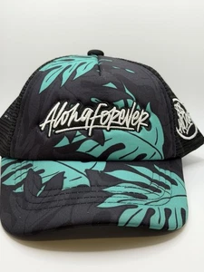 808ALLDAY Aloha HI Floral Monstera Print Trucker Hat Cap Snapback.  - Picture 1 of 8