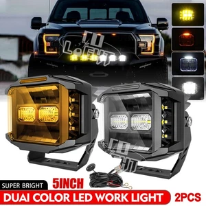 COLIGHT 3" 4" 5" Side Shooter LED Work Driving Lights Spot Pods DRL White Amber - Picture 1 of 66