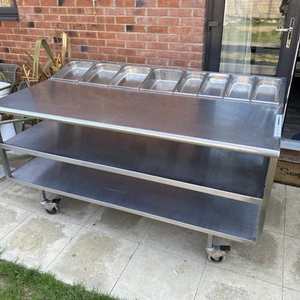 Catering Stainless Steel Table Pizza Prep sandwich prep 1.8m x 1m x 0.87m High  - Picture 1 of 12