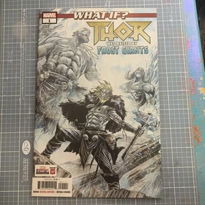 WHAT IF? THOR WAS RAISED BY FROST GIANTS #1 CHECCHETTO COVER MARVEL 2018 - Picture 1 of 2