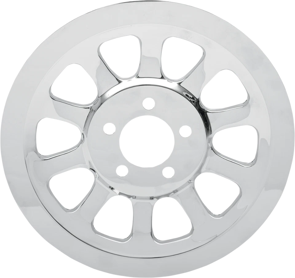 Capa de polia externa traseira cromada Drag Specialties compatível com 2007-2017 Harley Dyna FXDL - Imagem 1 de 1