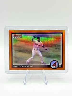 2010 年 Bowman Chrome #127 Grady Sizemore 橙色折射器 /25 印第安人 ALLSTAR 罕见 — 第 1/3 张图片